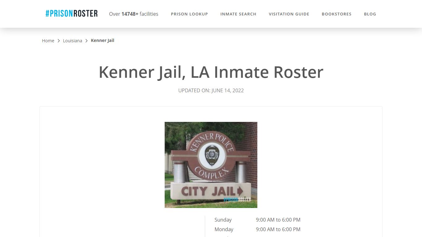 Kenner Jail, LA Inmate Roster - Nationwide Inmate Search